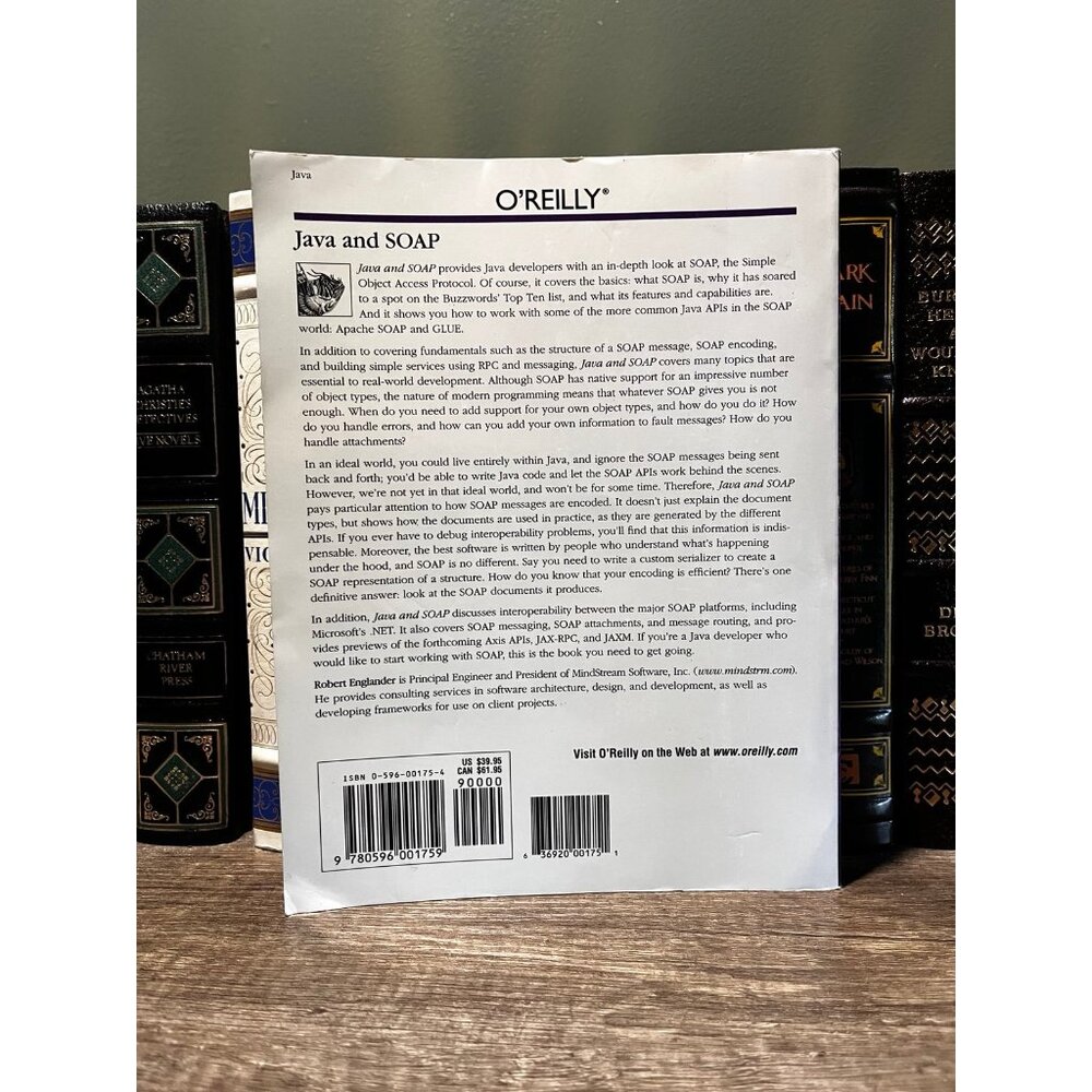 Java and SOAP : Building Web Services in Java by Robert Englander 2002 Paperback - Picture 5 of 5